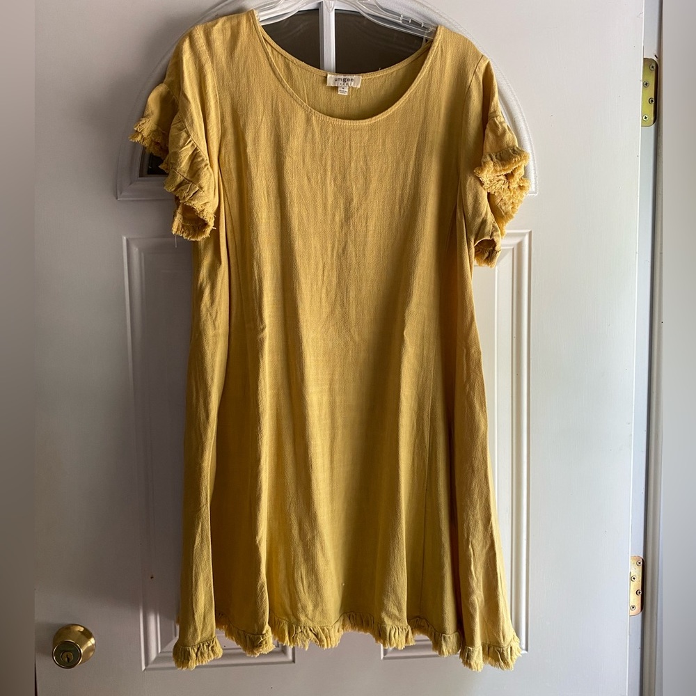 Mustard yellow dress